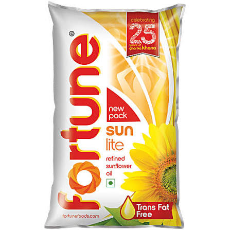 Fortune sunflower oil pouch